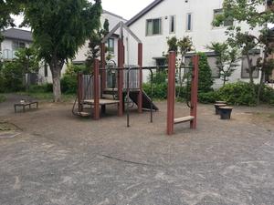 朝日町けやき公園の雲梯 - こども複合遊具の一部 (写真は問い合わせフォームでいただいたもの。2024.05.14)